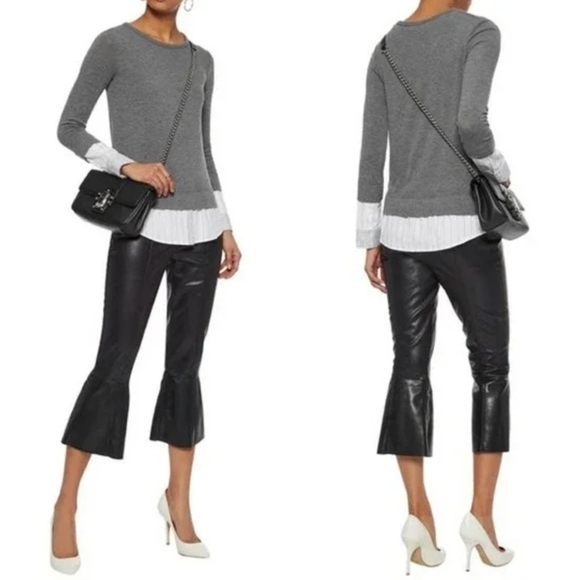 Bailey 44 Lupine Vegan Leather Kick Flare Pants - Picture 1 of 6